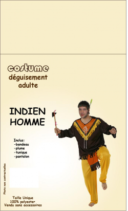 COSTUME HOMME INDIEN T.U