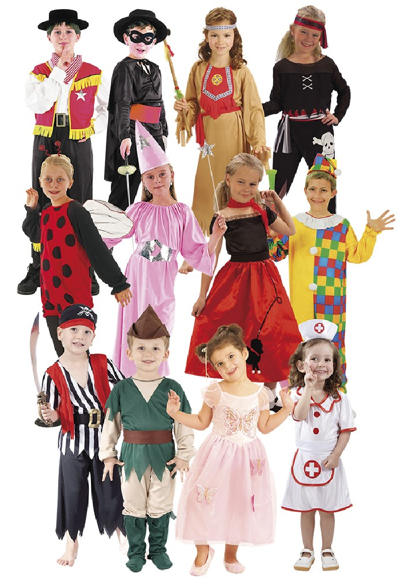 costumes pour le carnaval et le déguisement des enfants