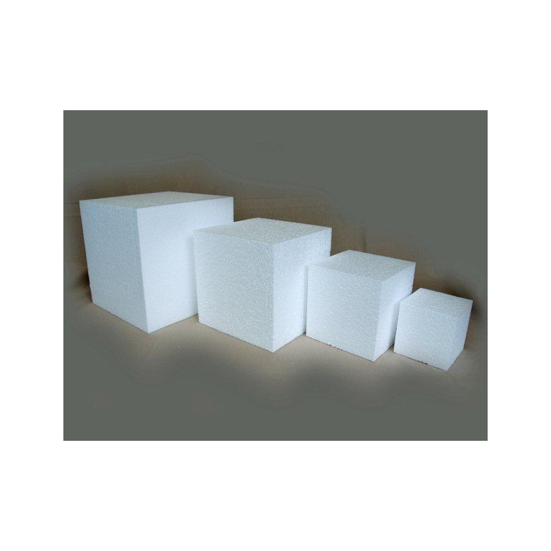 Styropor Lot de 2 cubes en polystyrène-15 x 15 x 15 cm-Blancs-Pour le bricolage 15x15x15 cm 