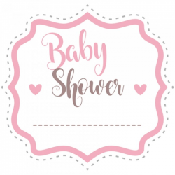 STICKERS BABY SHOWER ROSE...