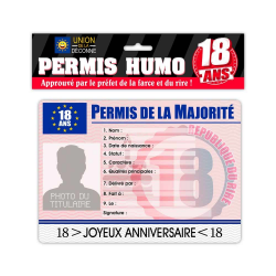 PERMIS HUMO 18 ANS DE LA...