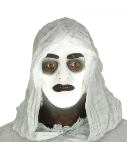 Masque d'homme mort avec capuche en PVC