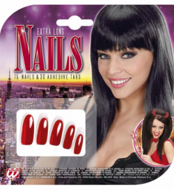 FAUX ONGLES LONGS ROUGES